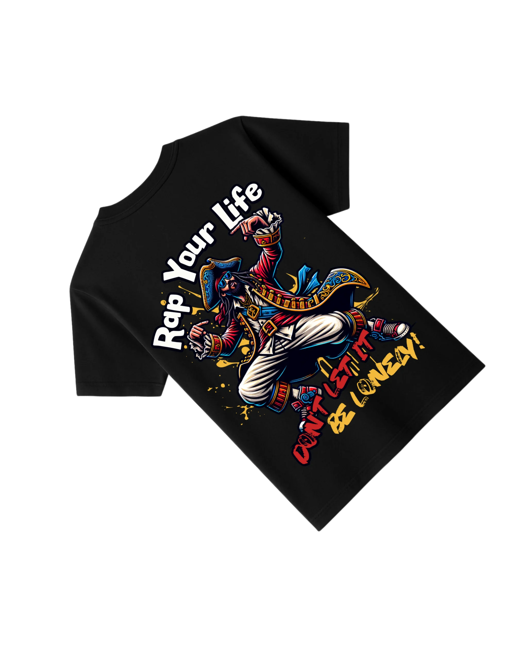 Oversized Black T-Shirt – Find Your Beat Graphic